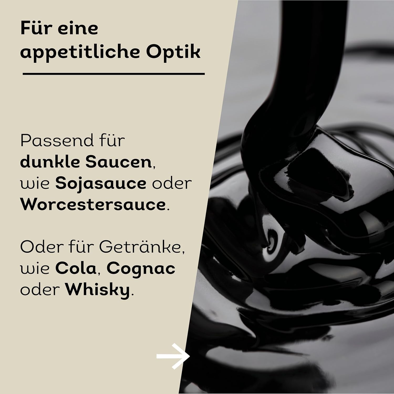 Küper Gourmet Caramel Colorant – 40 ml – Colorant alimentar lichid maro – Colorant caramel pentru sosuri, dressinguri sau sosuri dulci – Colorant zahăr închis