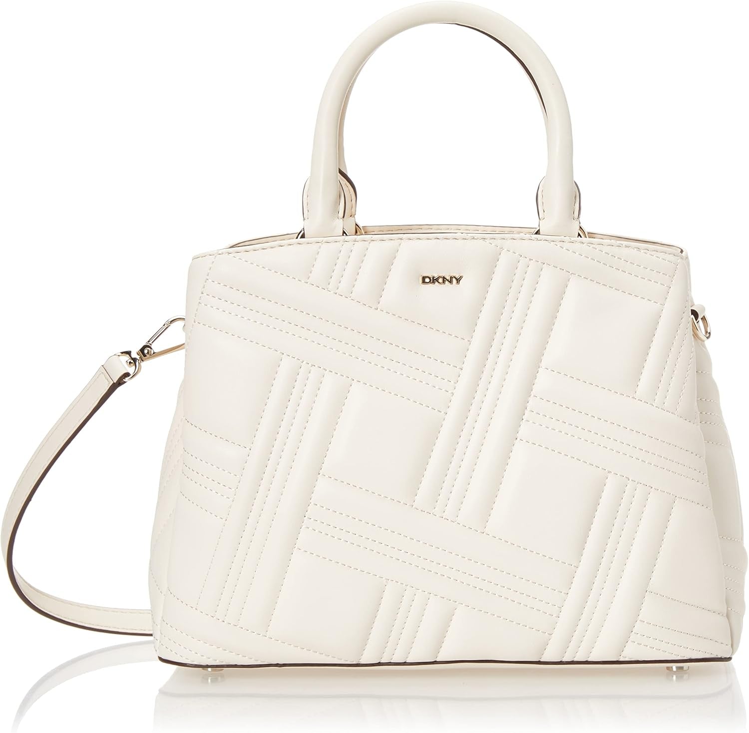 DKNY Medium Satchel Genti Femei Naty Shop Fildeș O mărime se potrivește tuturor