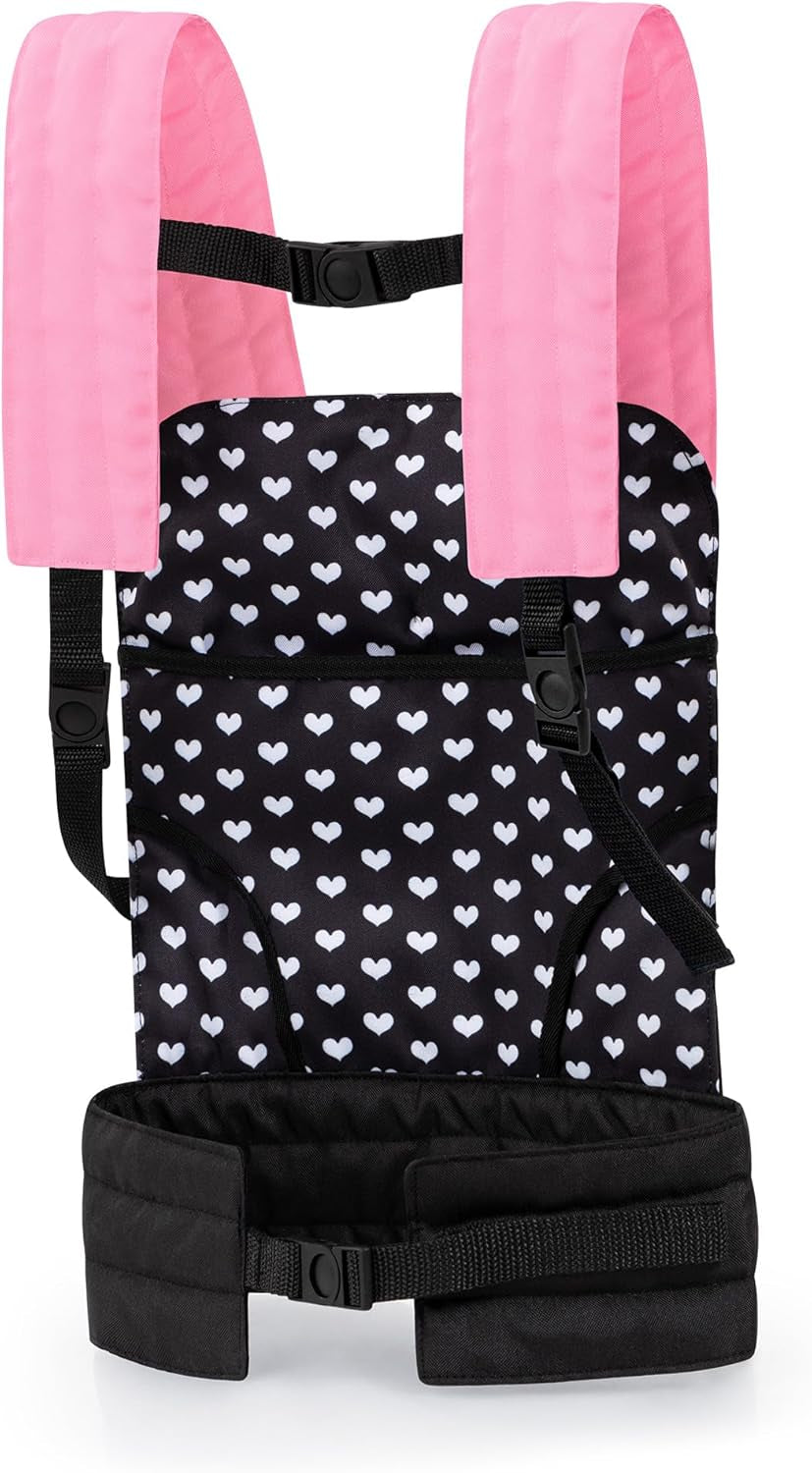 Bayer Design 62260AA Puppentrage EasyCarry, gepolstert, verstellbare Riemen, hinten og vorne tragbar, for Puppen og Plüschtiere