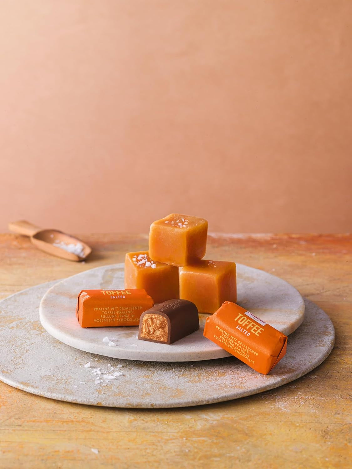 Klassiske Niederegger praliner "Saltet Toffee" 100g