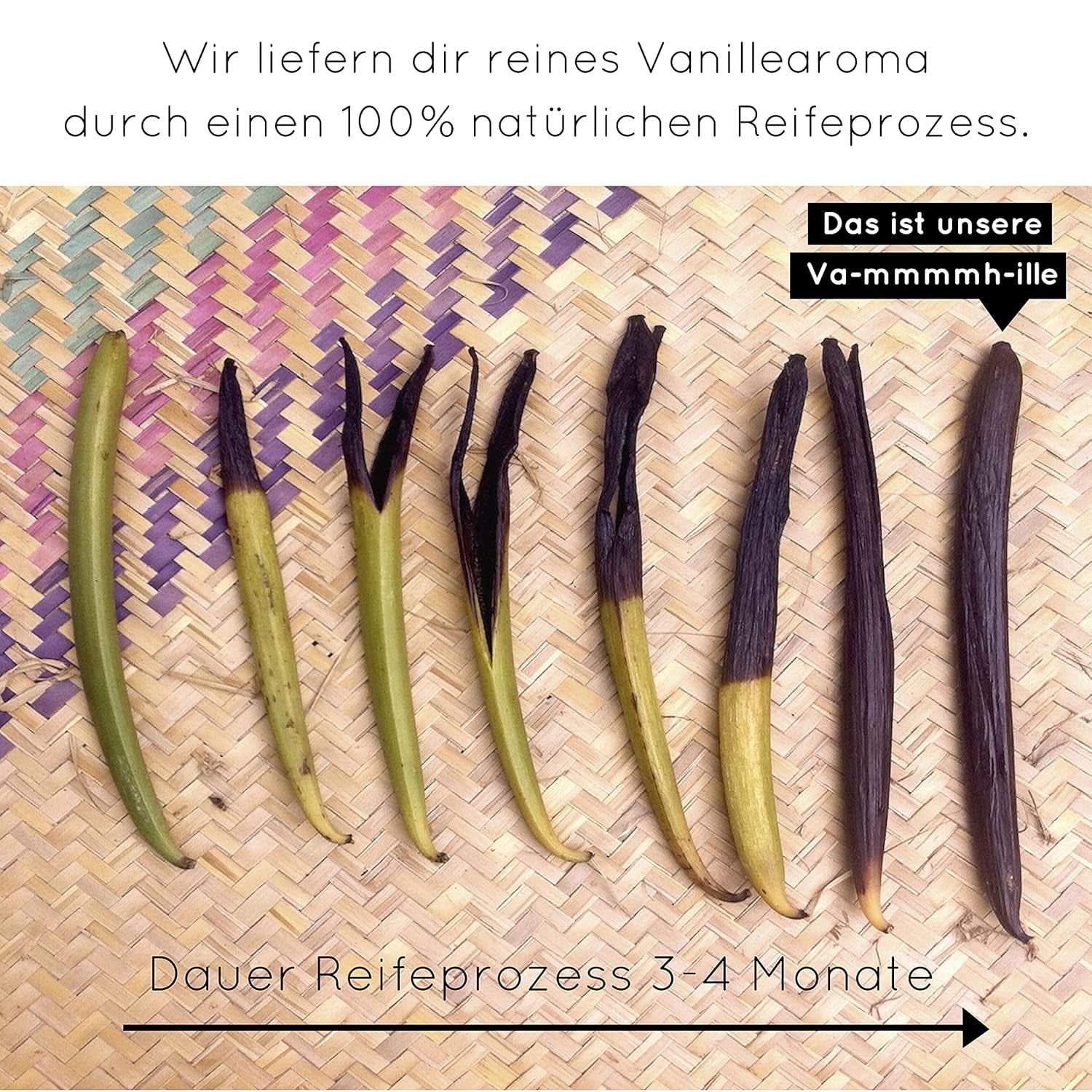 Premium vaniljepulver fra ægte vaniljebønner, naturligt, sukkerfrit, uden tilsætningsstoffer, fairtrade, vegansk (40 g uden emballage) fra Vanilla Campaign® Flavours Naty Shop