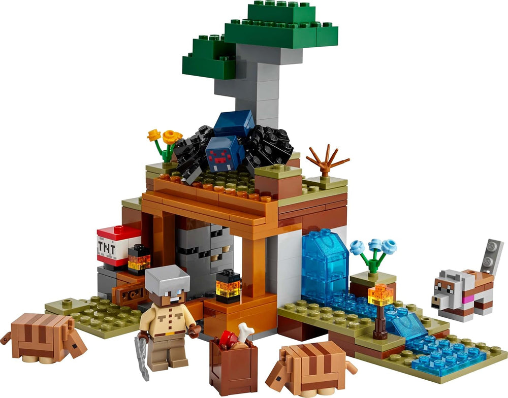 LEGO Minecraft Dungeon Mine Expedition Videospil Minifigur Sæt Karakterbygning Legetøj Gave til drenge og piger 8 år 21269 Byggesæt Besuche den LEGO-Store