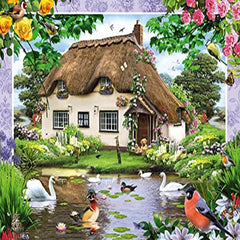 Schmidt Spiele Casă de țară romantică, puzzle jigsaw 500 piese Puzzle Naty Shop