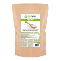 Greatvita Erythrit 1000 G | Kalorienfreies Süßungsmittel & Zucker-Alternative | Zahnfreundlich, Gut Löslich & Glutenfrei | Ideal Für Getränke, Desserts & Backen Indulcitori Naty Shop 1 Kg (1Er Pack)