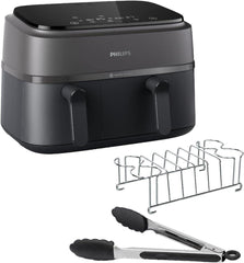 Philips Dual Basket Airfryer 3000-serien med morgenmadssæt, 9 liter, 2 skuffer Hvidevarer Naty Shop Standardtitel