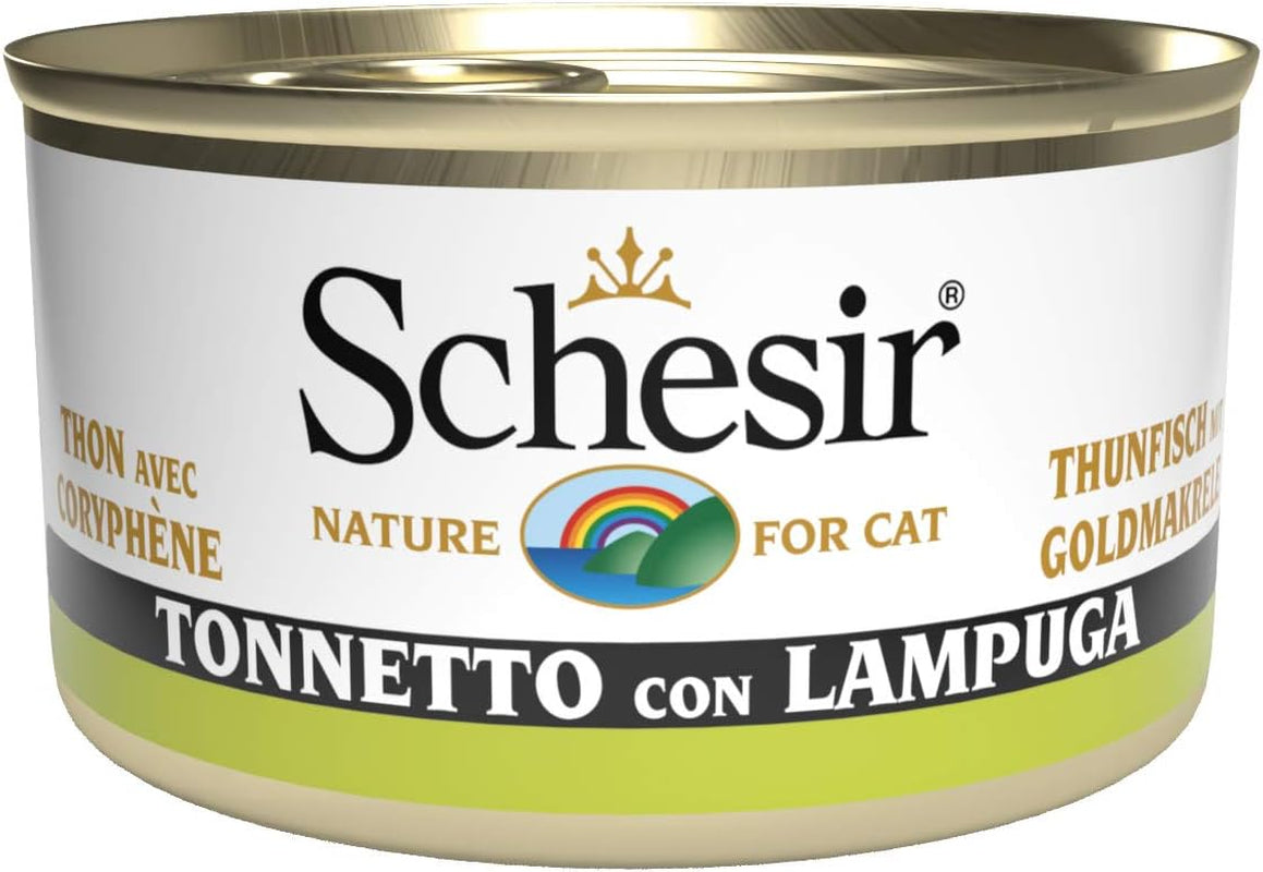 Cat Jelly Thunfisch mit Goldmakrele, Katzenfutter nass in Gelee, 24 Dosen x 85 g