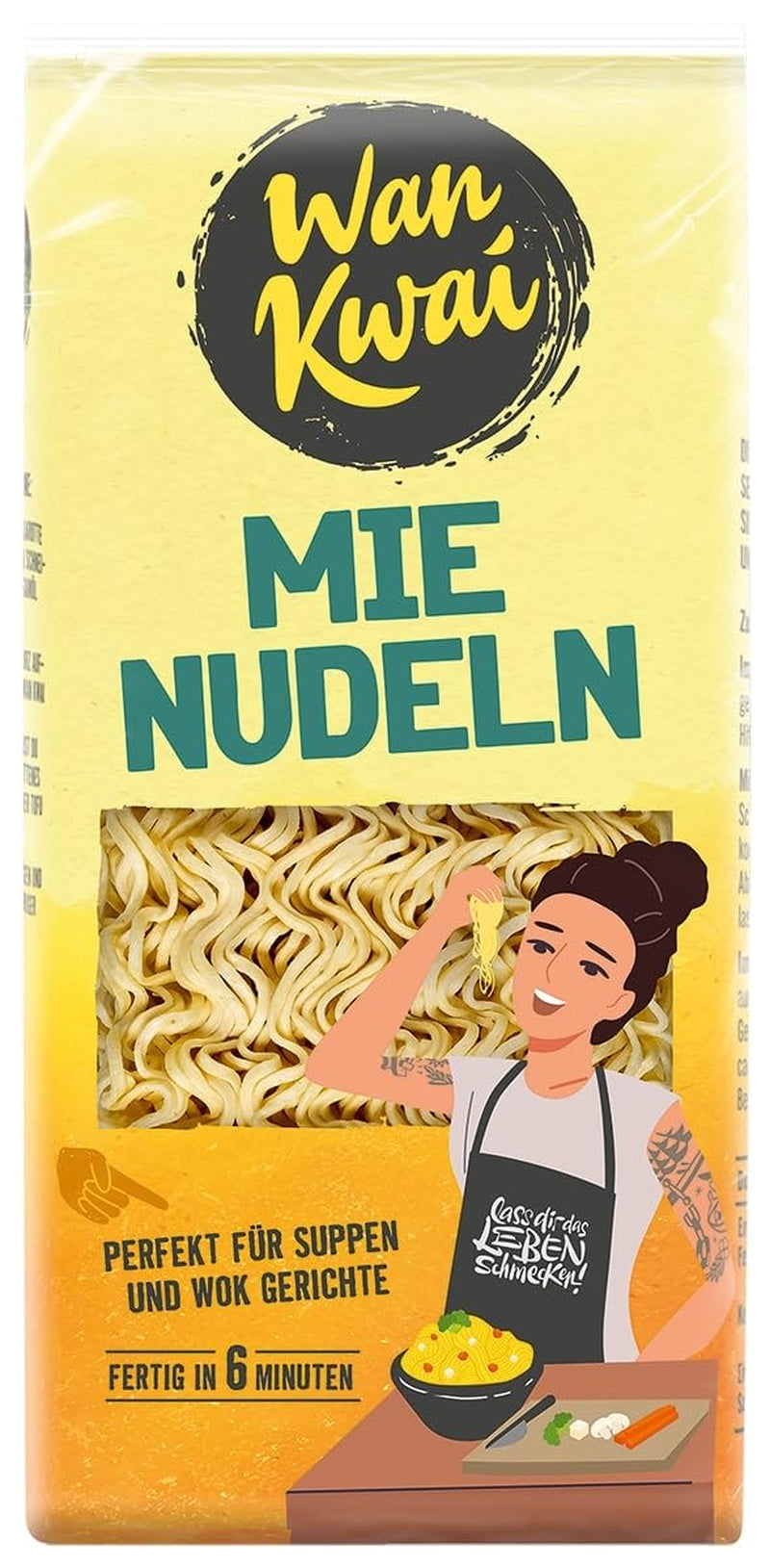 Wan Kwai Mie Nudler 250g: Alsidig i supper og wokretter, hurtigt tilberedt på 6 minutter, opdag smagen af ​​det asiatiske køkken og nyd godt af råvarer af høj kvalitet.