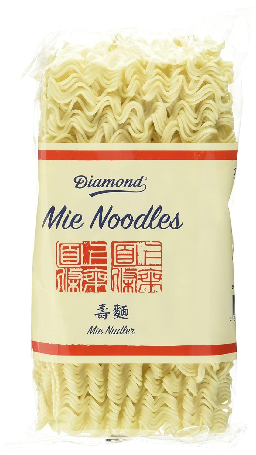 DIAMOND Mie Nudler, hvedenudler uden æg, hurtig og nem at tilberede, vegetarisk - 8 x 250 g