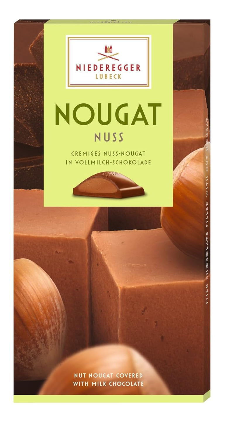 Niederegger nougatbar med valnødder, 100 g