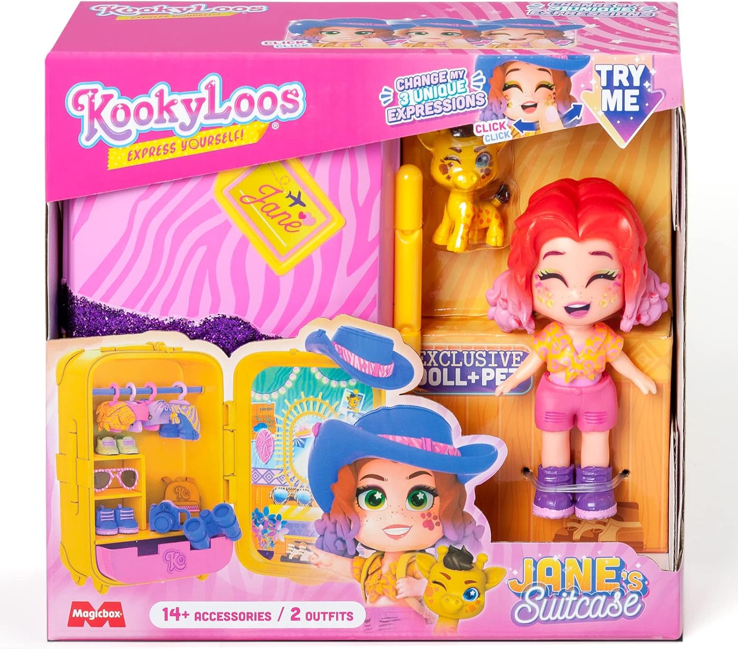 - Janes kuffert, flerfarvet (Magic Box Toys PKLSP108IN50)