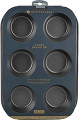 Masterclass 6-Loch-Muffinblech Mit PTFE-, PFOA- Und Bpa-Freiem Antihaftbeschichtung, Robustes 1Mm Dickes Karbonstahlblech, 27 X 18Cm Cupcake-Form Forme og bakker til bagning Naty Shop
