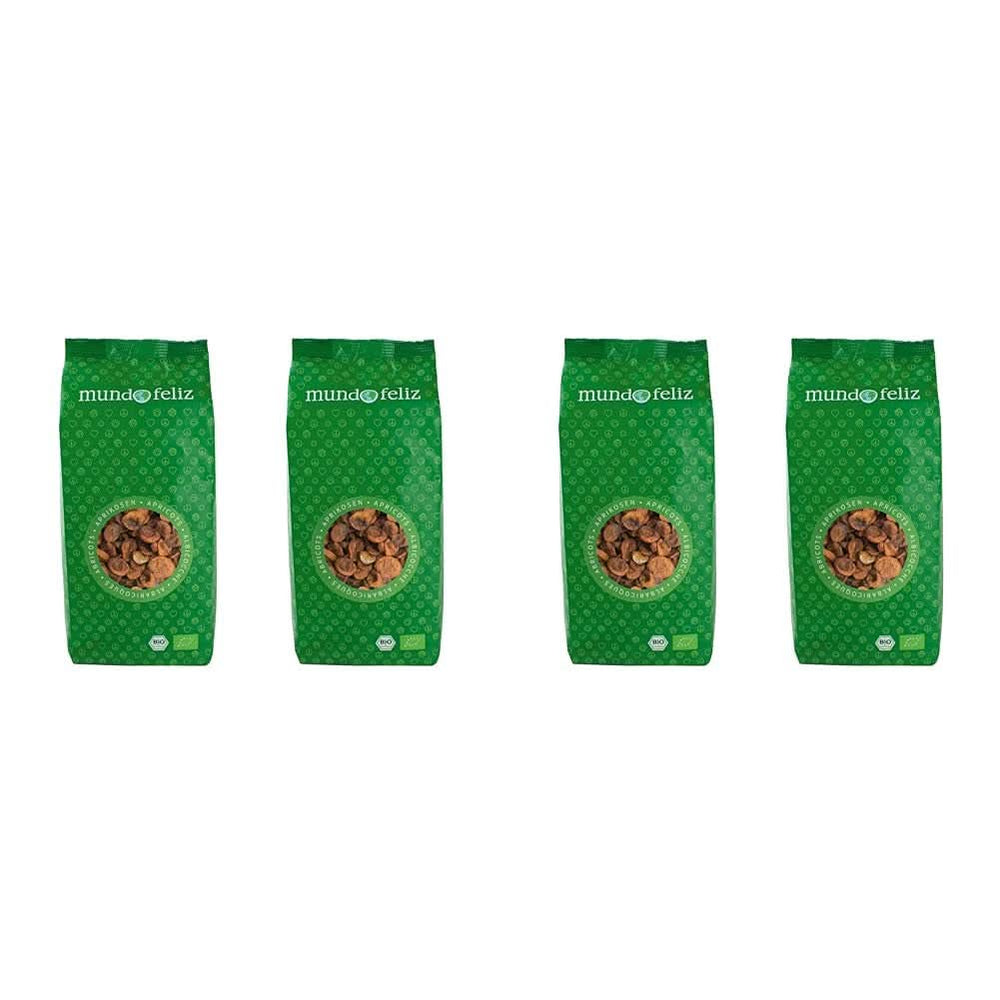 Mundo Feliz, Tørrede abrikoser med gruber fra økologisk landbrug, 2 x 500 gram Naty Shop dehydrerede produkter 4 x 500 gram