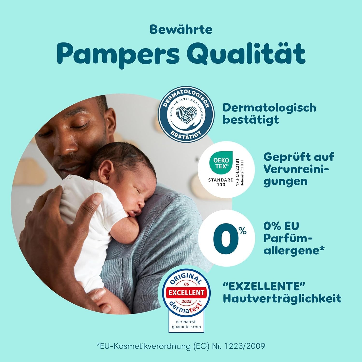 Pampers Premium Protection Pants Str. 7, 123 Bleer, 15 kg+, med 360° justering og bløde anti-lækage manchetter for optimal komfort og beskyttelse