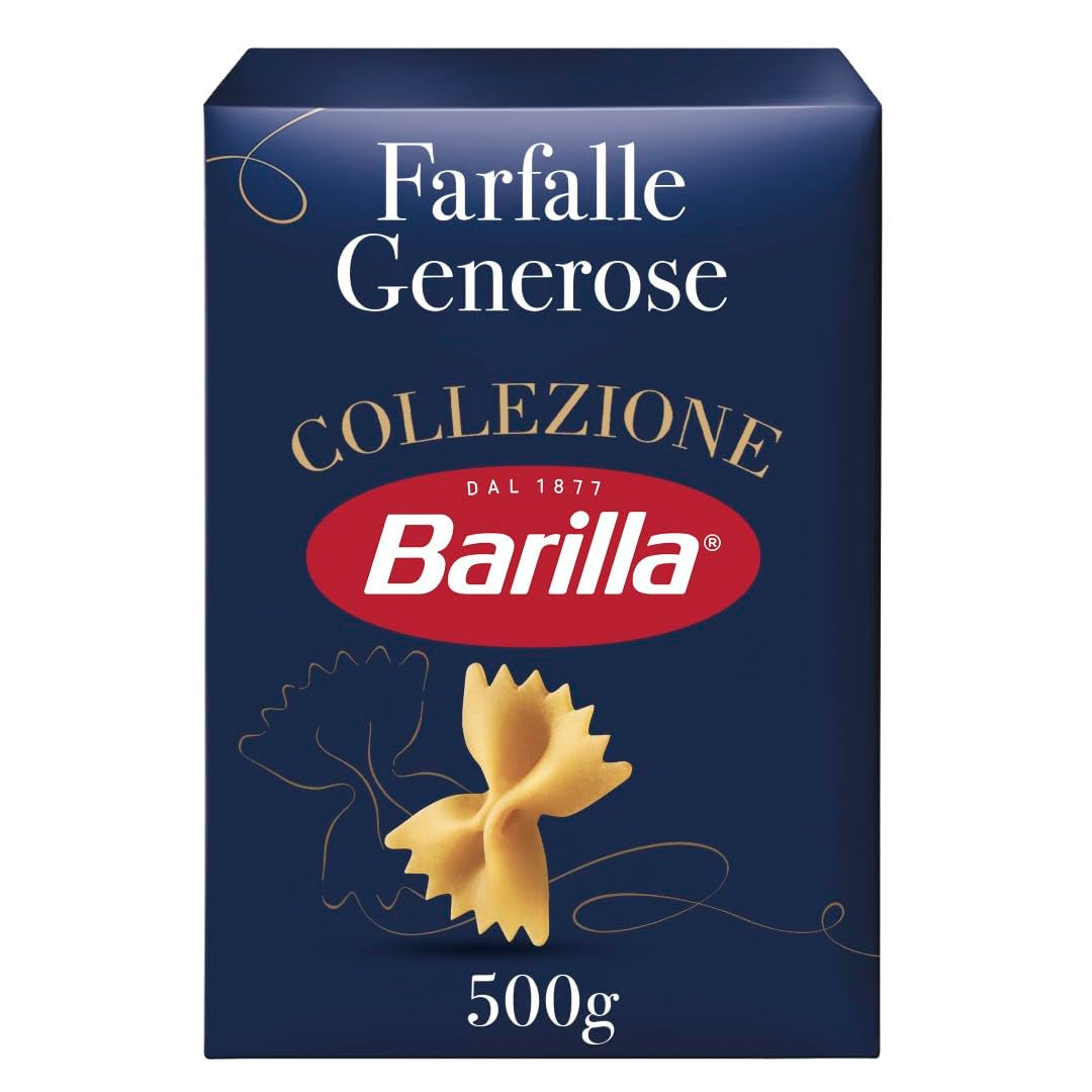 Barilla Collezione Farfalle Pasta lavet af højkvalitets durumhvede, altid al dente, (1 x 500g)