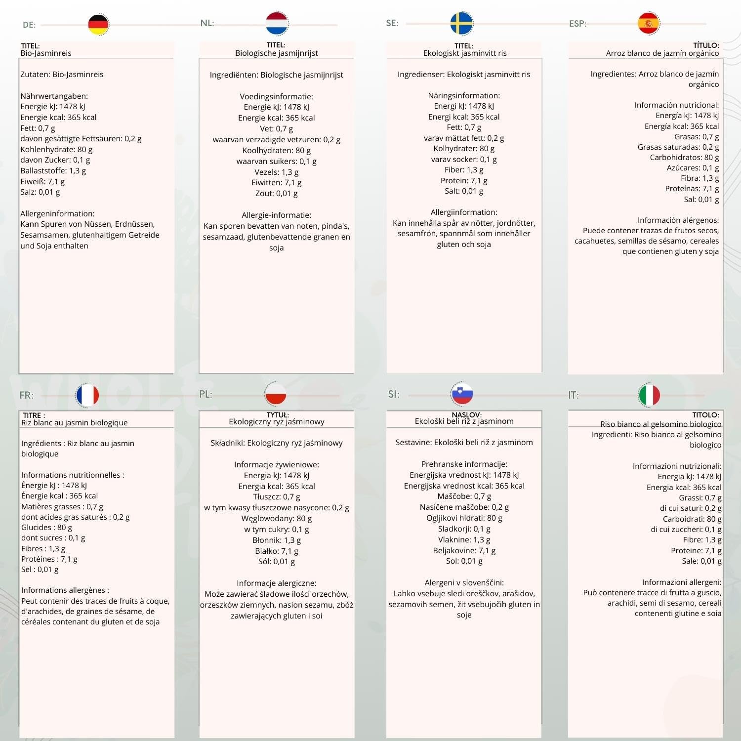 Hvide ris med jasmin Wholefood Earth Organic 3kg Raw | Ikke-GMO | Vegansk | Kilde til fiber | Certificeret økologisk