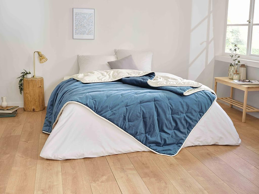 Toison D'Or Denali quilt, 180 Cm X 240 Cm, påfugleblå Dyner og quilts Naty Shop Standard titel