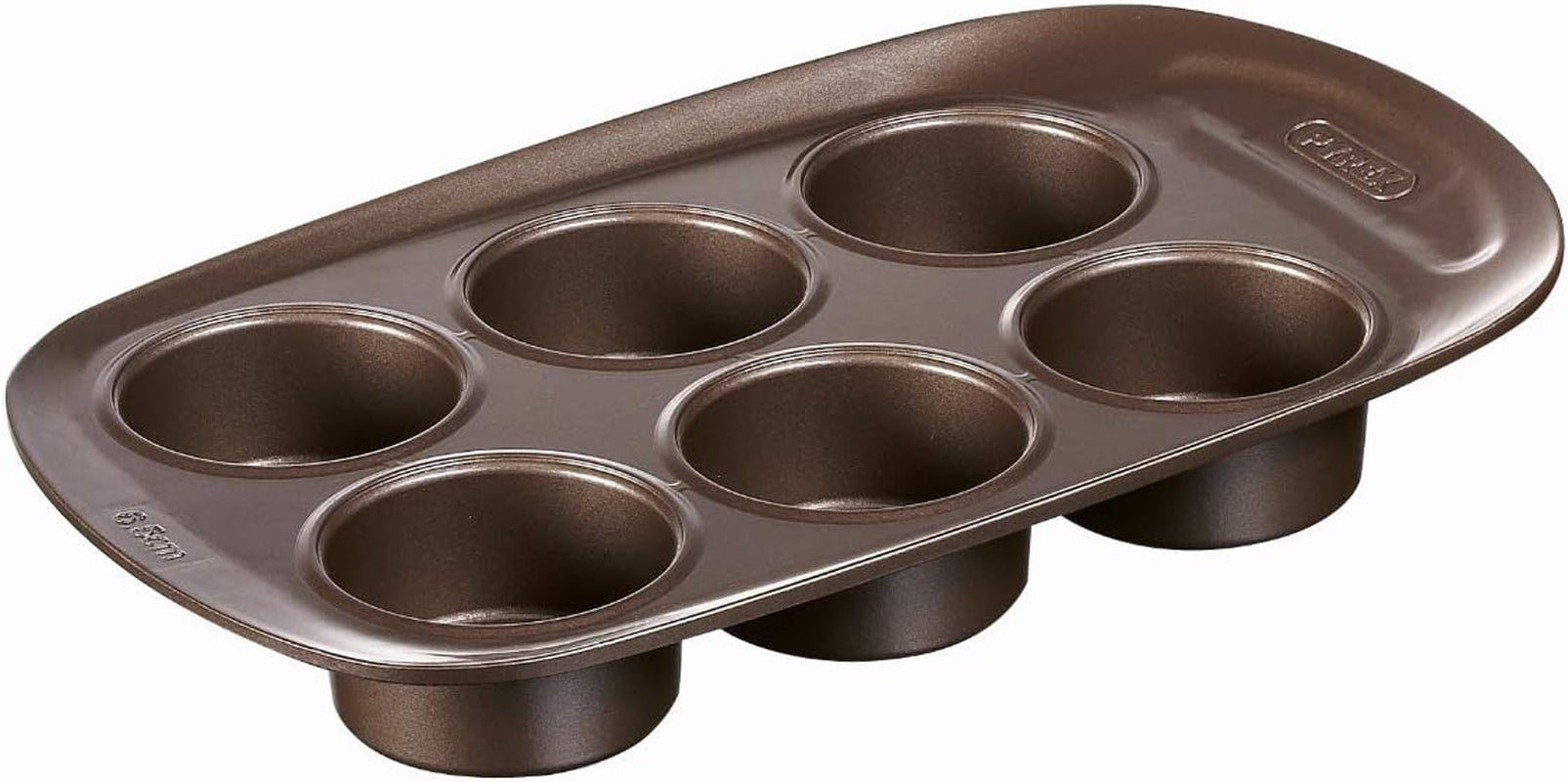 Pyrex BANDEJA 6 MAGDALENAS ASYMETRIA PX Muffinformchen, Metall, Bunt, 6 Magdalena Forme og bakker til bagning Naty Shop 6 Magdalena