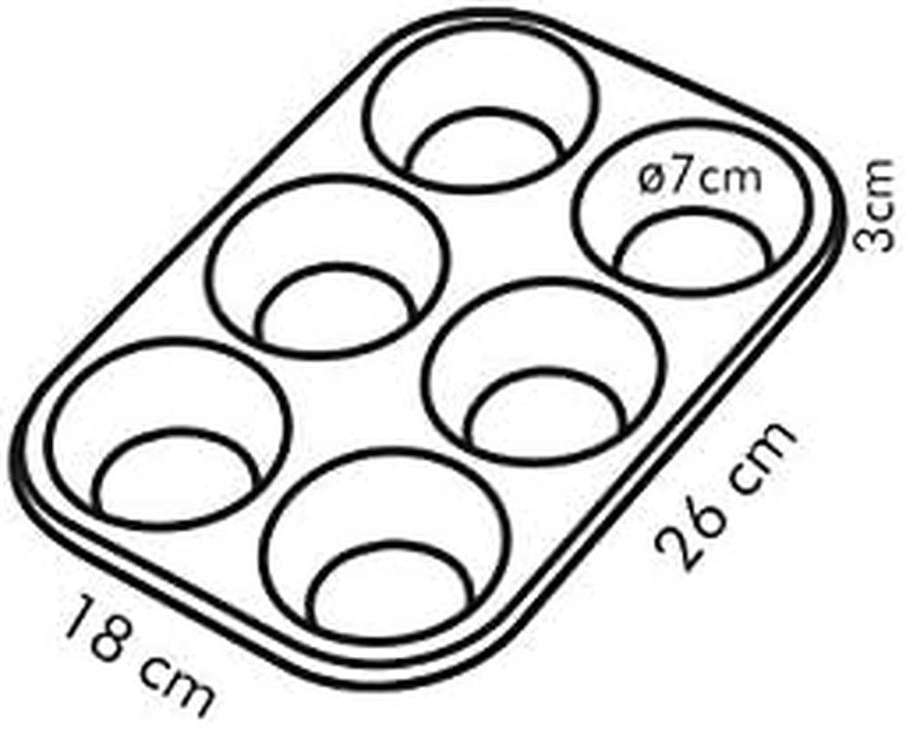 Bagform, Schwarz, 26,5 X 18 X 3 Cm Bageforme og plader Naty Shop