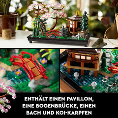 Lego Icons Garden Of Silence - Voksen Zen Botanisk Have Sæt med Lotus Blomster - Tilpasset japansk inspireret skrivebordsdekoration - Gave til kvinder og mænd 10315 Byggesæt Besuche den LEGO-Store