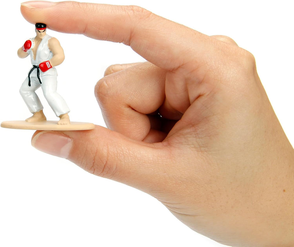 Jada Toys Street Fighter Figure (1X Mystery Figure in Blind Pack) - Detailed Nano Collectible Figure (4 Cm), 1 of 13 Metal Street Fighter Figures For Fans And Collectors Aged 3+, Wave 1 Action figures Naty Shop