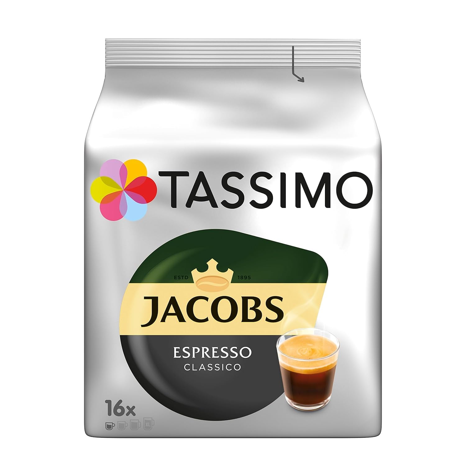 Tassimo Kapseln Probierbox, Vielfaltspaket, 64 Pads, 5 Sorten