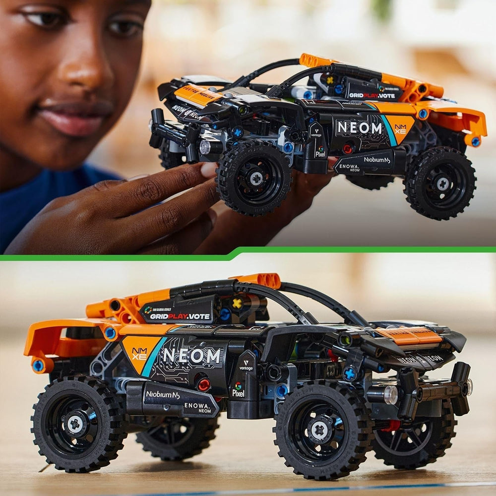 LEGO Technic NEOM Mclaren Extreme E racerbilsæt, motorlegetøj til børn, vindbil, der kan bygges, teknisk gave til drenge og piger 7 år 42166 byggesæt Besuche den LEGO-Store