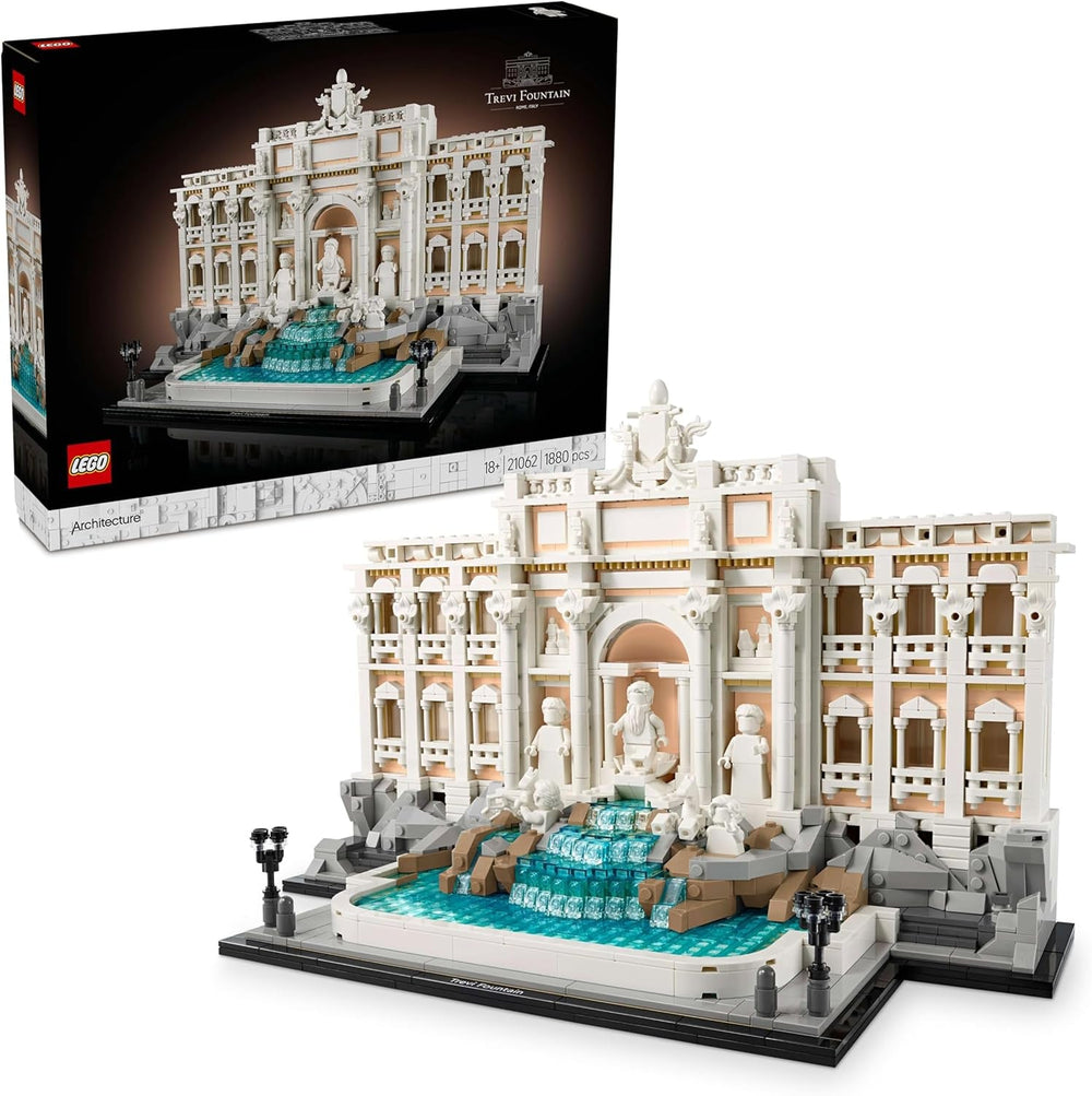 LEGO Architecture Trevi Fountain - Model af et vartegn i Rom med skulpturer af minifigurer - samleobjekt til kontoret og stuen - gave til voksne og arkitekturelskere 21062 Byggesæt Besuche den LEGO-Store Standardtitel