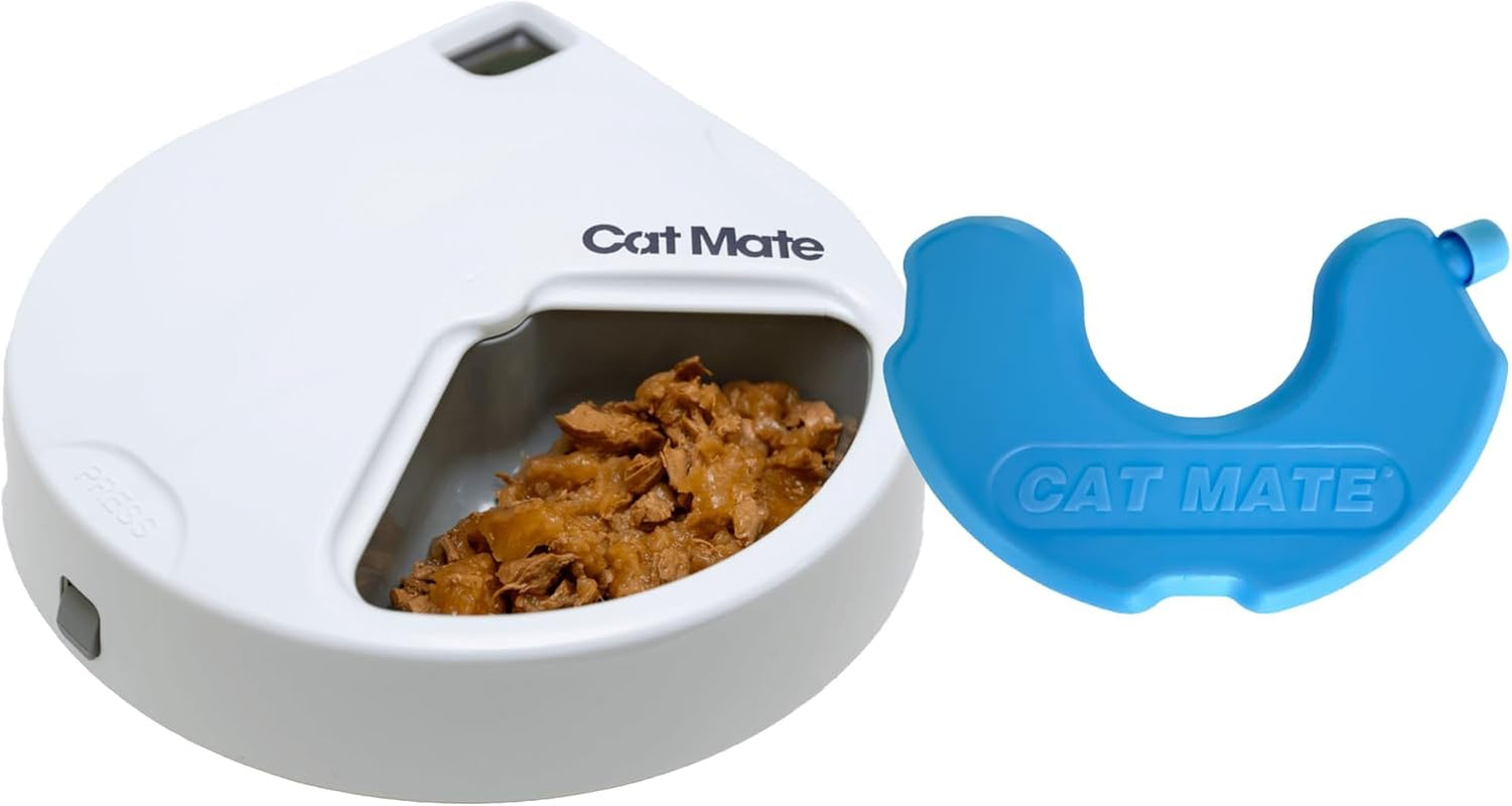 Cat Mate Futterautomat für Zwei Mahlzeiten für Haustiere (C200)