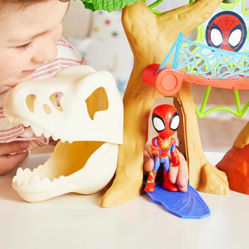 Marvel Spidey og hans supervenner Dino Treehouse Superhelte-legesæt Actionfigurer Naty Shop