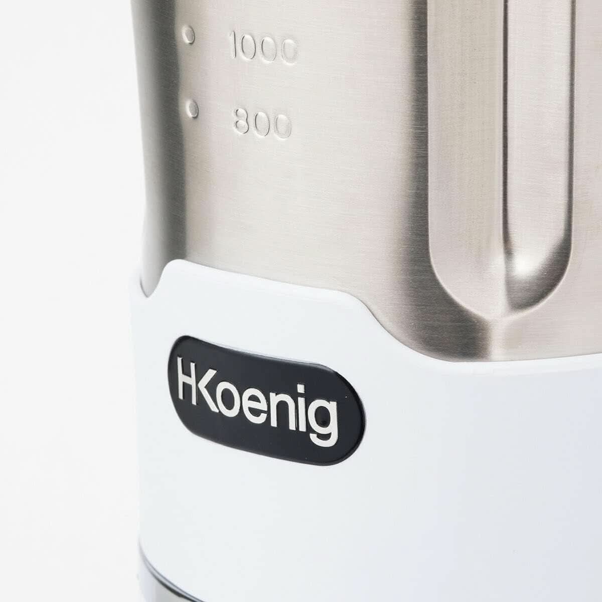 H.KOENIG MXC36 Suppenzubereiter/Mixer/Ice-Crusher/Koch- Und Mixfunktion/Bis 1,7 L/Bis 900 W/Edelstahlgehäuse / Mor og barn Naty Shop