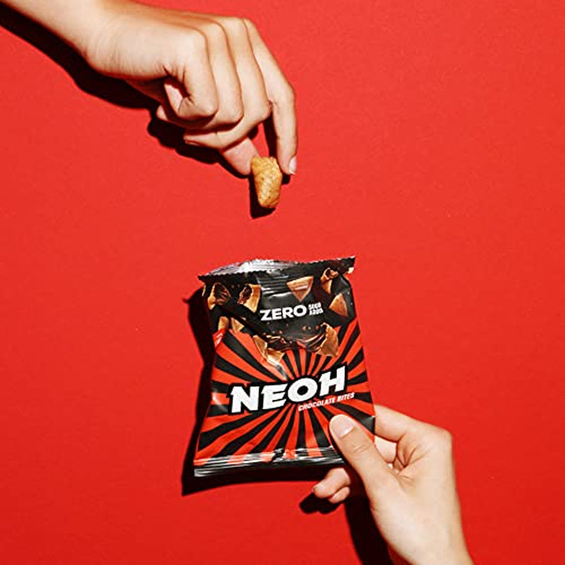 NEOH Chokoladebider | Uden tilsat sukker, 100kcal pr. portion, sprøde stykker med cremet hasselnød og kakaofyld, perfekt til takeaway eller som müsli-erstatning | Keto, Low Carb | Pakke med 3 x 29g