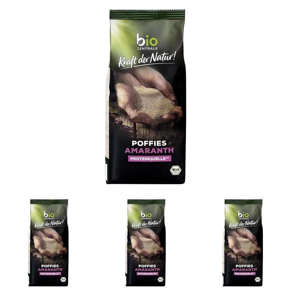 Biocentrale amarantpuster | 125 g | vegansk | små ekspanderede amarantkorn | proteinkilde | til müsli, yoghurt og farverige morgenmadsskåle