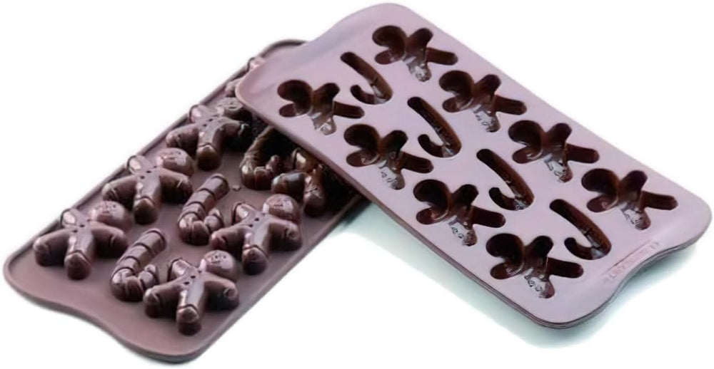 Silikomart 191827, Chokoladepraliner, Engle, Andre køkkenmodeller Naty Shop Mr. Ginger