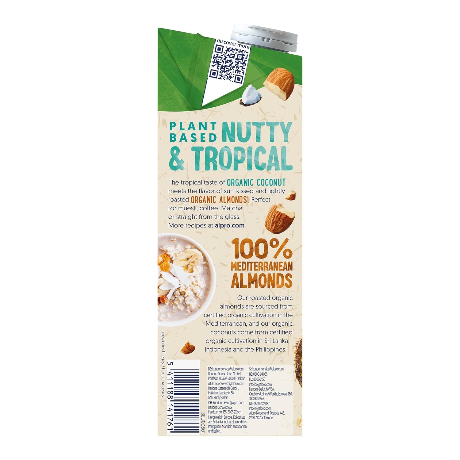 Alpro Bio Kokos-Mandeldrink – 8 x 1 l