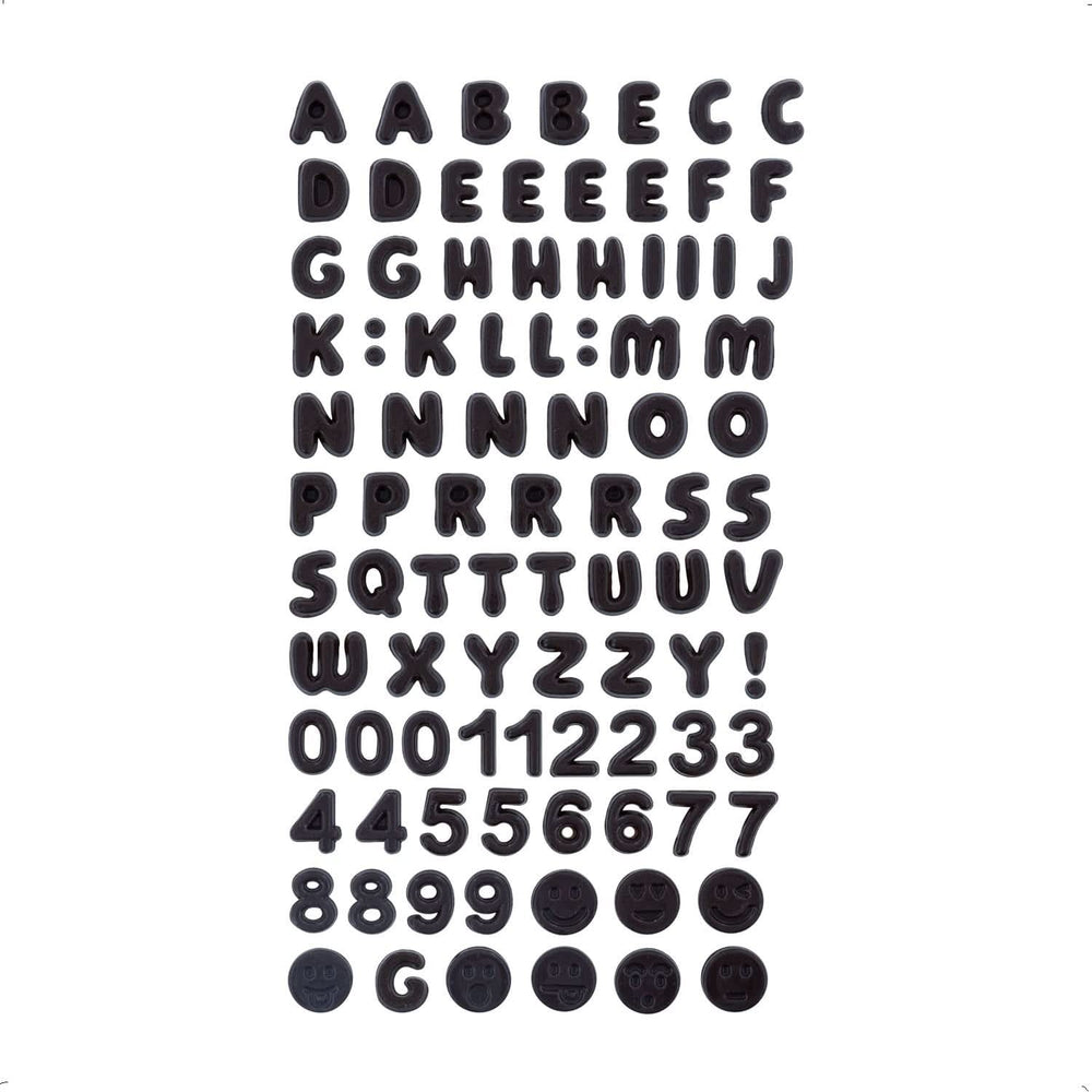 Günthart Backdecor, 90 stykker chokoladebogstaver, alfabet og tal i fin mørk chokolade, 47 gram Naty Shop