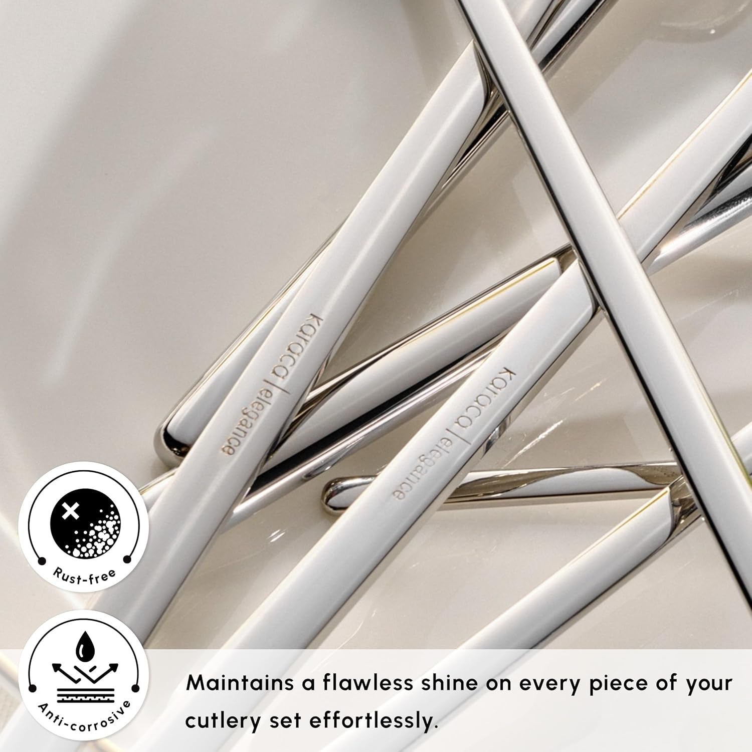 Karaca Focus Elegance, 84-delt bestiksæt, 12 personer Kitchen Naty Shop