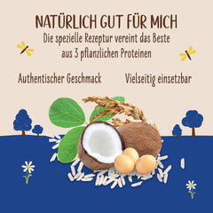 Allos Bio Ohne Muhhh 3,5% | Milchalternative | Drik auf Pflanzenbasis | vegansk | schäumbar | perfekt til kaffe laktosefri | Kilder til calcium og vitaminer | Reich an Protein | 1 liter (6 stykker)