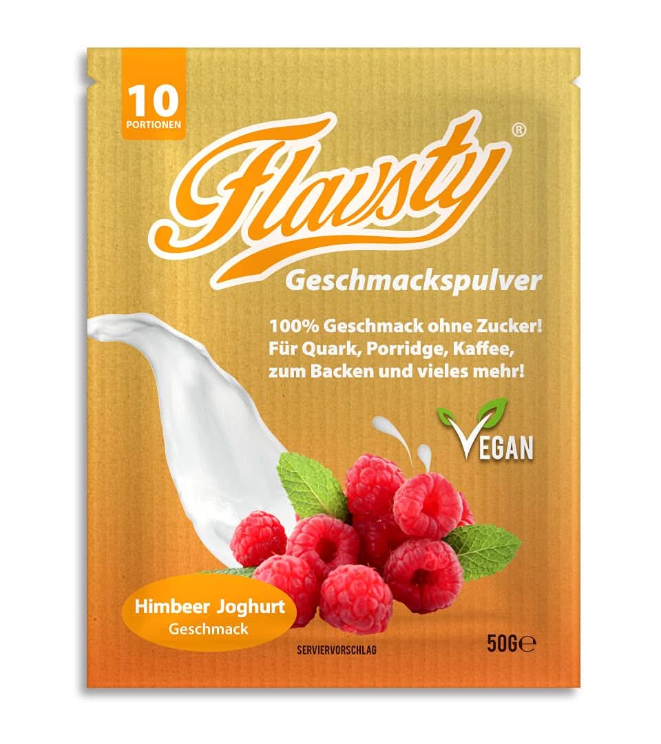 Flavsty® Flavor Powder Marcipan, 50 grams pose (10 portioner) Flavours Naty Shop Hindbæryoghurt