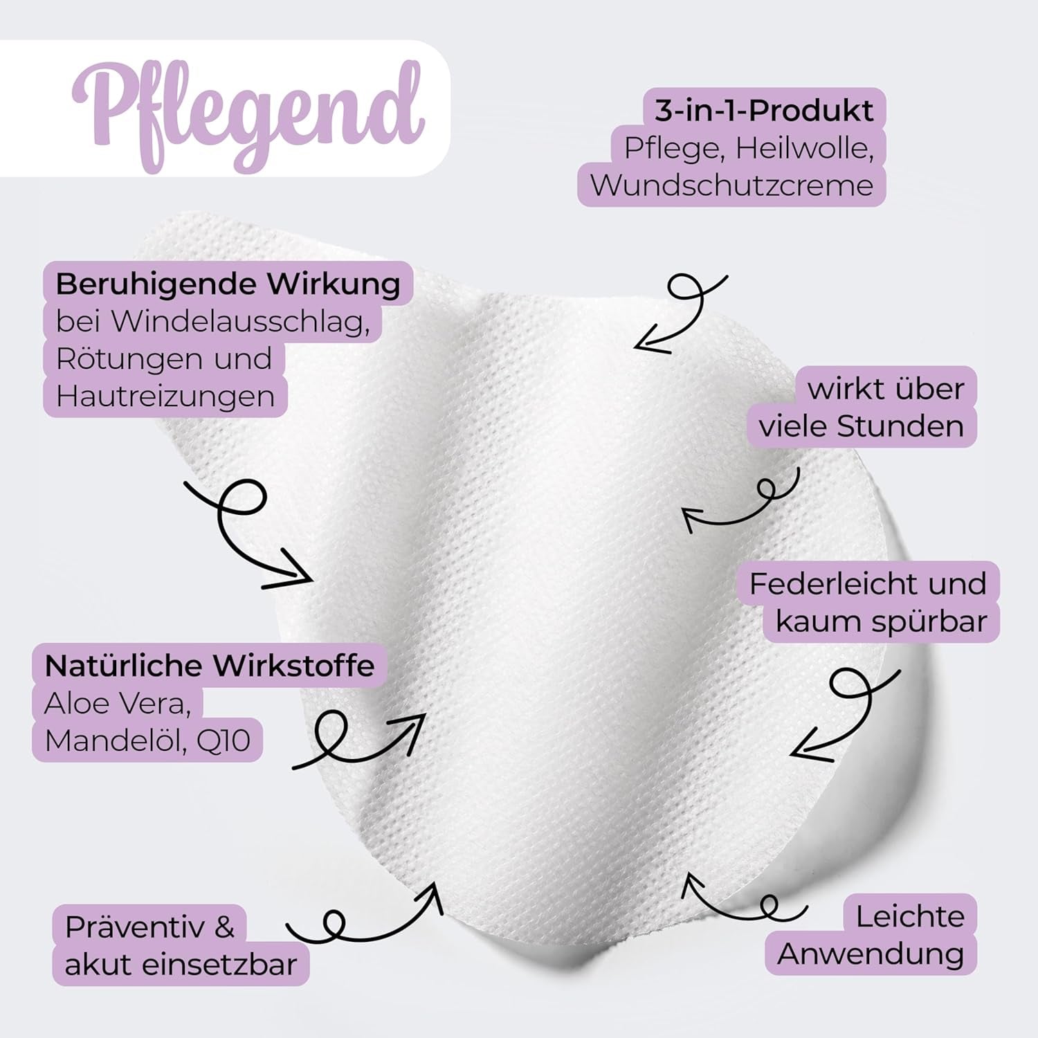 Millis Zaubertücher hos Windeldermatitis Baby, Bekannt aus "Die Höhle der Löwen", 25 Tücher (1 x 25er) mit Aloe Vera, Mandelöl & Q10 - Pflegt, Schützt & dient als Wundschutz bei gereizter Haut