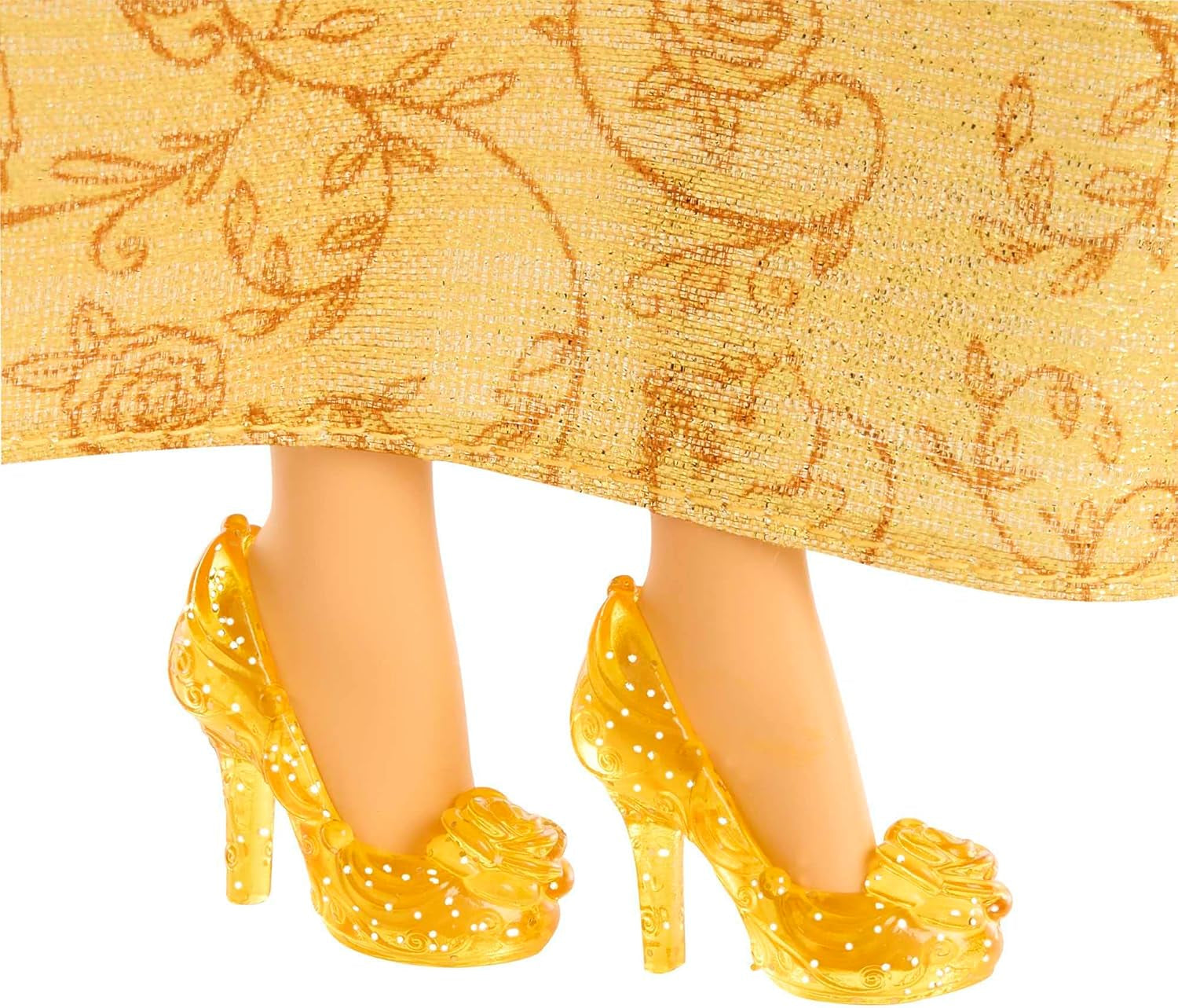 Mattel Disney Princess Legetøj Movable Belle Fashion Doll med funklende tøj og tilbehør Disney film inspireret gave til børn HLW11 Naty Shop Dolls