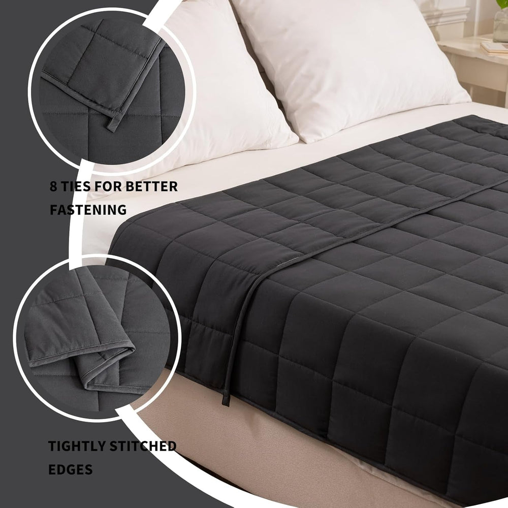 Good Nite Vægtet tæppe til voksne Grå Afslapningstæppe til og til afslapning Vægtet tæppe Grå 125X150Cm 4Kg Dyner og dyner Naty Shop