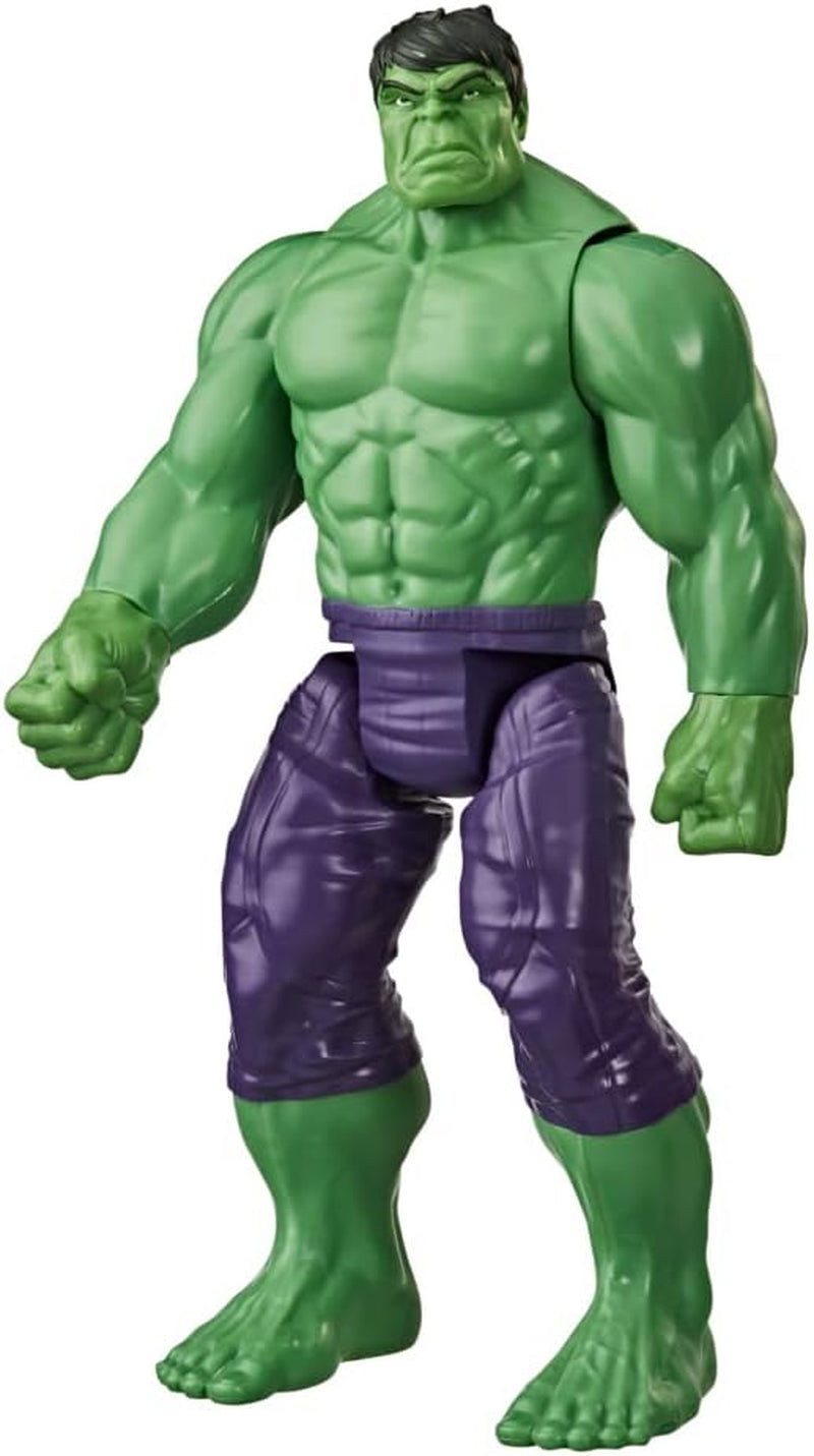 Hasbro E74755L2 Marvel Avengers Titan Hero Series Blast Gear Deluxe Hulk Action Figur 30 cm Stor Marvel Comics inspireret legetøj til børn 4+ actionfigurer Naty Shop Standardtitel