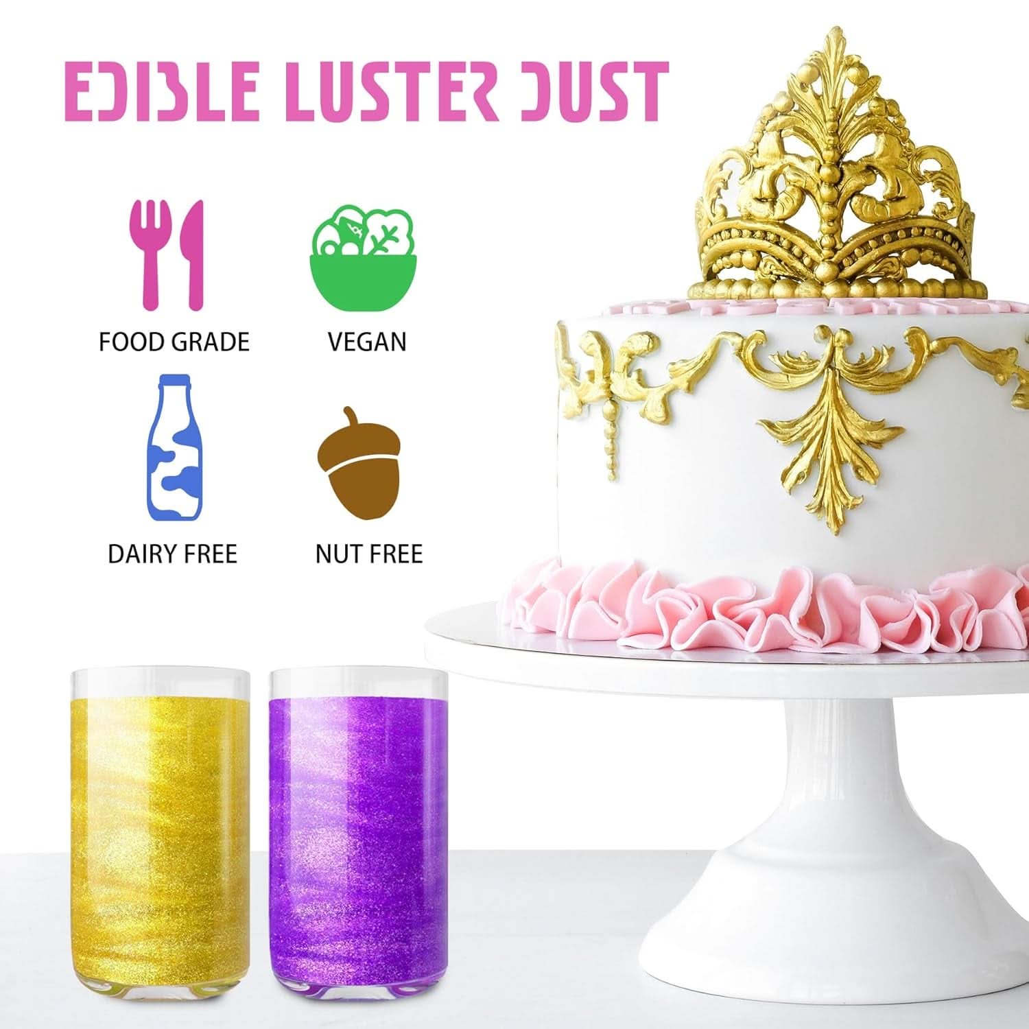 Spiselig glitterspray, 20 gram Naty Shop