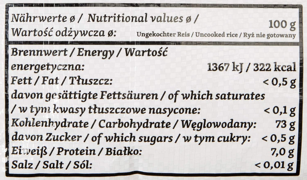 RICEFIELD duftende ris, langkornet, 1 pakke (1 x 18 kg)