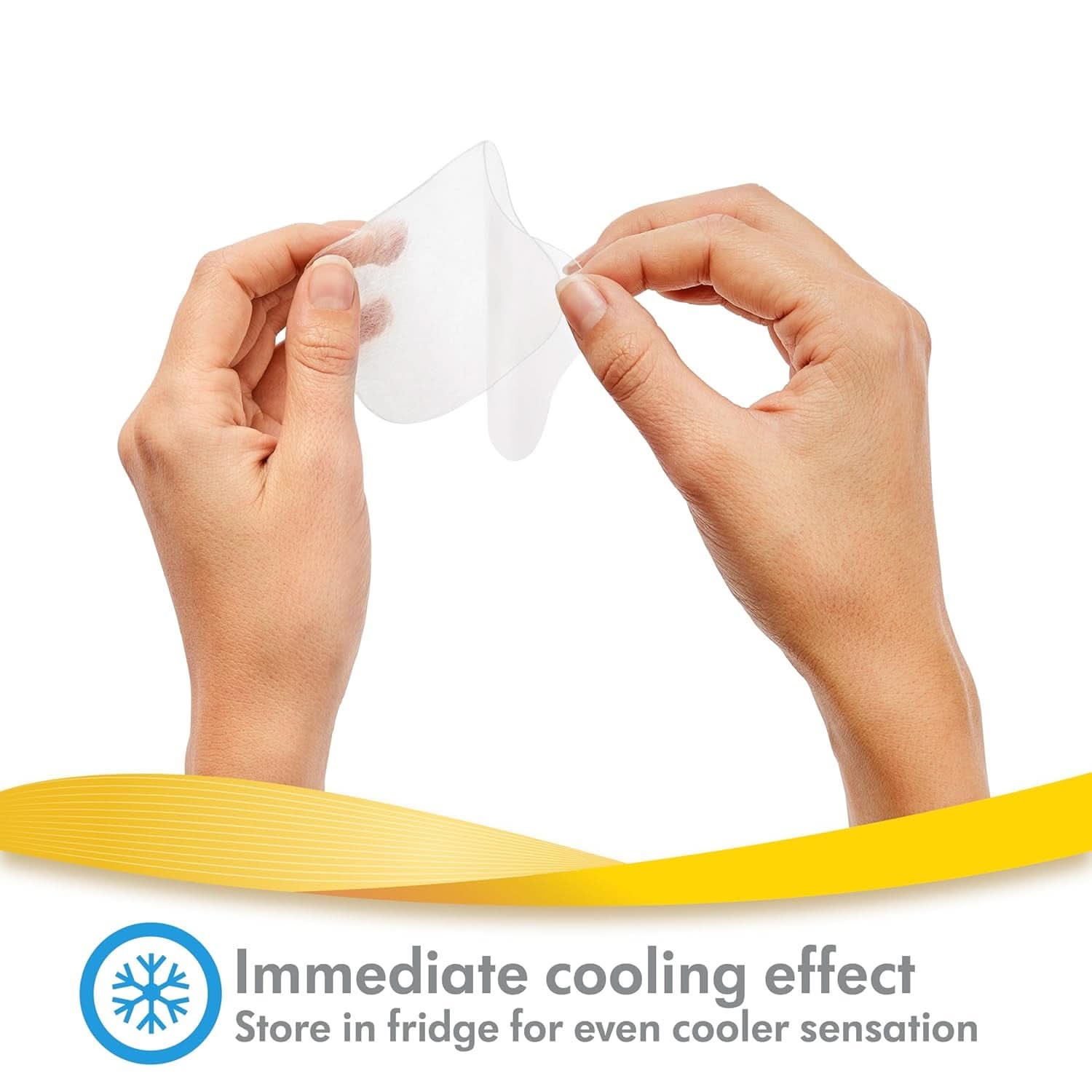 Medela Hydrogel Pads - øjeblikkelig lindring og afkøling til ømme brystvorter - genanvendelig - pakke med 4 sterile puder, individuelt indpakket Tilbehør Mad og amning Bebe Naty Shop