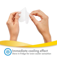 Medela Hydrogel Pads - øjeblikkelig lindring og afkøling til ømme brystvorter - genanvendelig - pakke med 4 sterile puder, individuelt indpakket Tilbehør Mad og amning Bebe Naty Shop