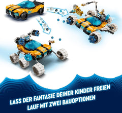 LEGO Dreamzzz 2-i-1 Mr Oz's rumbuggy legetøjsbil eller rumfærgesæt indeholder Mr Oz, Albert og Jayden minifigurer, rumgave til børn 8+ 71475 byggesæt Besuche den LEGO-Store