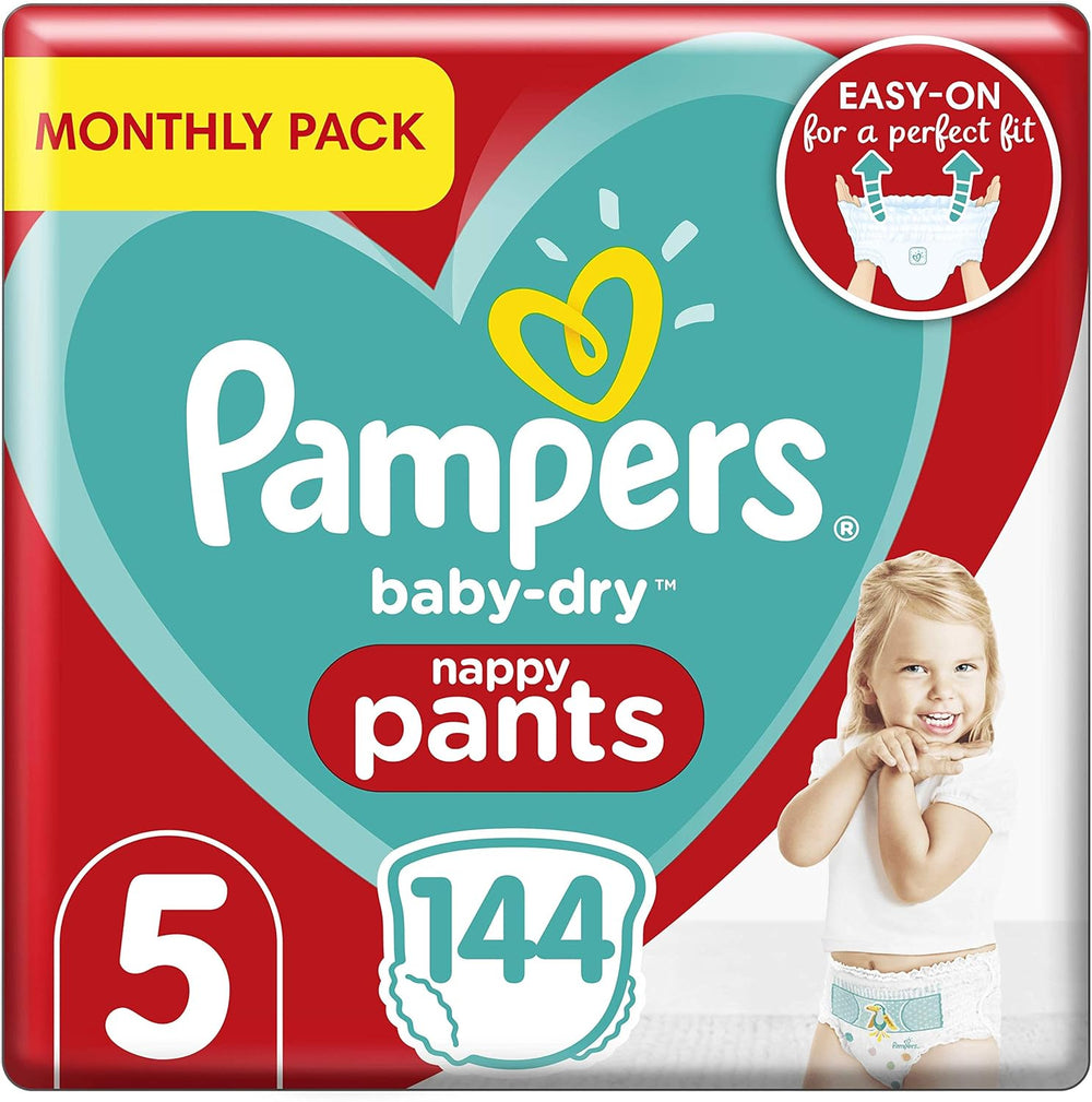 Pampers (gammel version), trusser, str. 4, 9 kg-15 kg, trepakning (1 x 88 bleer)