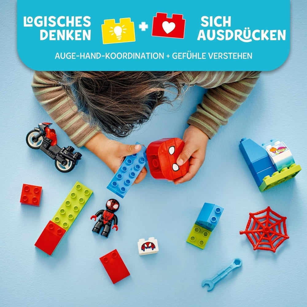 LEGO DUPLO Marvel Spins Motorcykeleventyr, Fantasy-legesæt til tv-serien Spidey og hans supervenner, pædagogisk legetøj at bygge og genopbygge til børn fra 2 år og derover 10424 Byggesæt Besuche den LEGO-Store