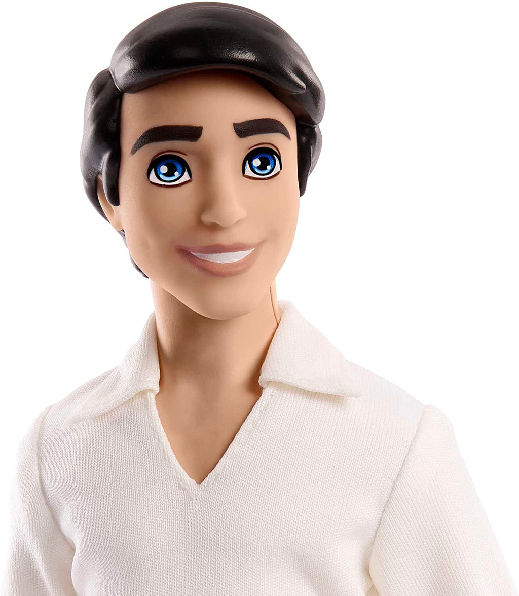 DISNEY Princess - Păpușă Prince Erik cu cămașă moale, pantaloni preformați și cizme, parte a unei colecții cu jucării Ariel, pentru copii de la 3 ani, HLV97 Papusi Naty Shop